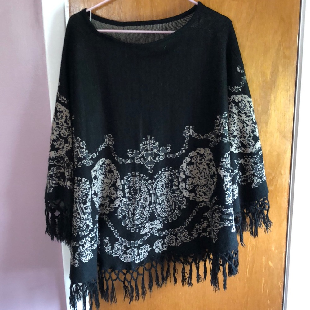 Black and Tan poncho